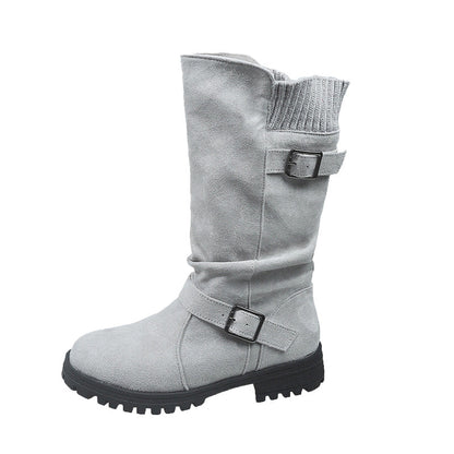 💖Black-Friday-Mega-Angebot – 50 % Rabatt!💖Damen Slouchy Boots bis zur mittleren Wade