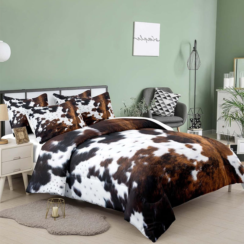 💖Black-Friday-Mega-Angebot – 50 % Rabatt!💖Kuschelweiche Federbettset mit Kuh-Print
