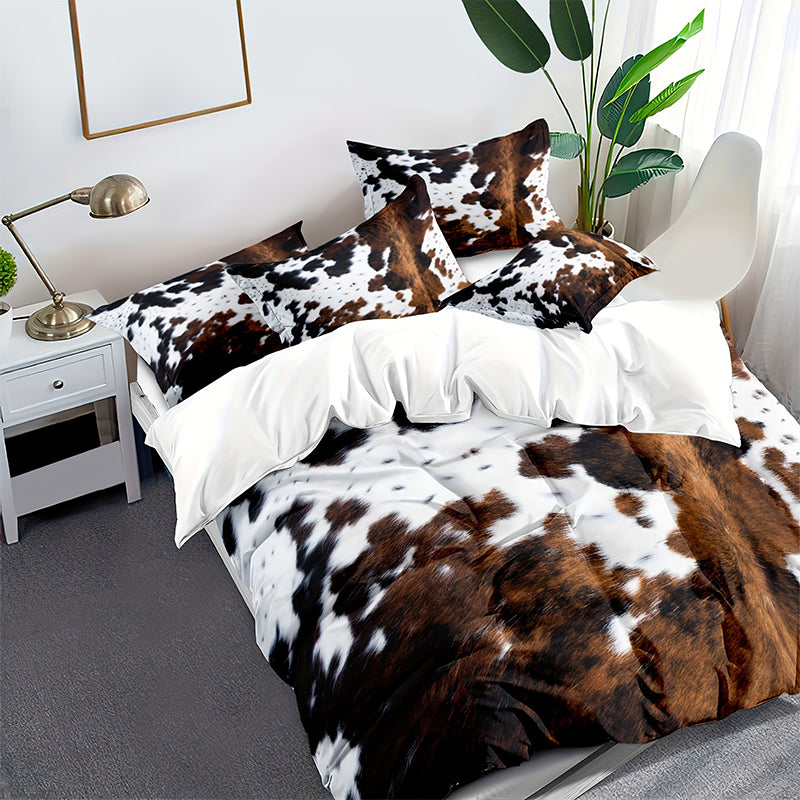 💖Black-Friday-Mega-Angebot – 50 % Rabatt!💖Kuschelweiche Federbettset mit Kuh-Print