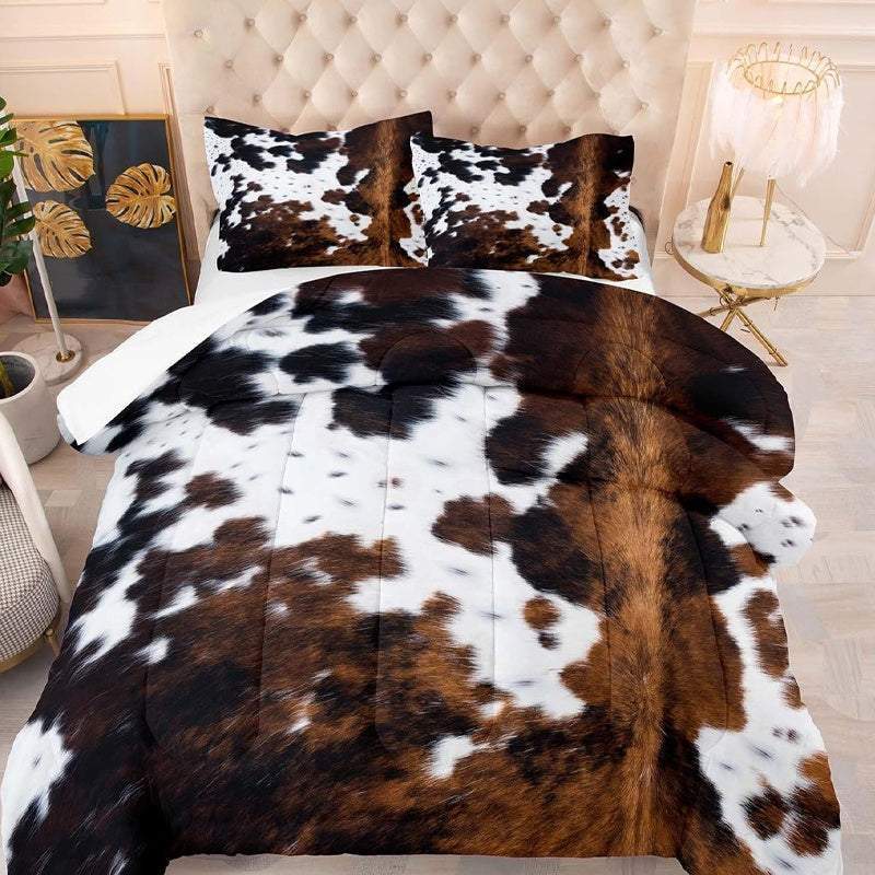 💖Black-Friday-Mega-Angebot – 50 % Rabatt!💖Kuschelweiche Federbettset mit Kuh-Print