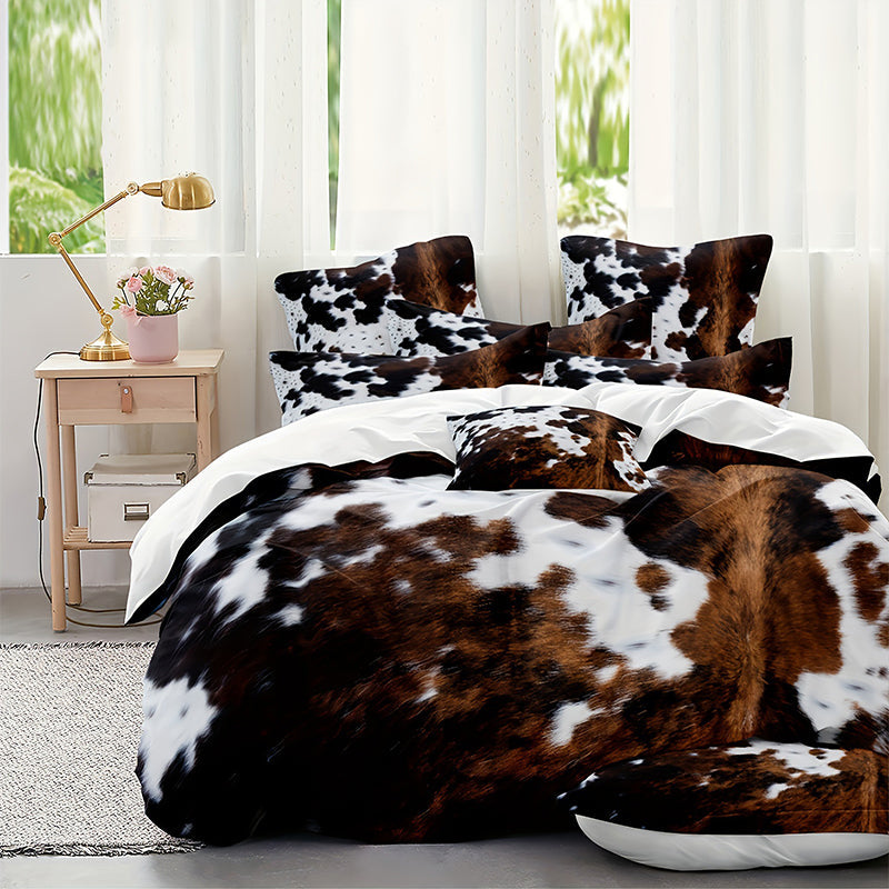 💖Black-Friday-Mega-Angebot – 50 % Rabatt!💖Kuschelweiche Federbettset mit Kuh-Print