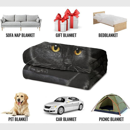 ⏳LETZTER TAG DES AUSVERKAUFS 50 % RABATT!⏰🐱Schwarze Katze – Gemütliche Decke für jede Jahreszeit