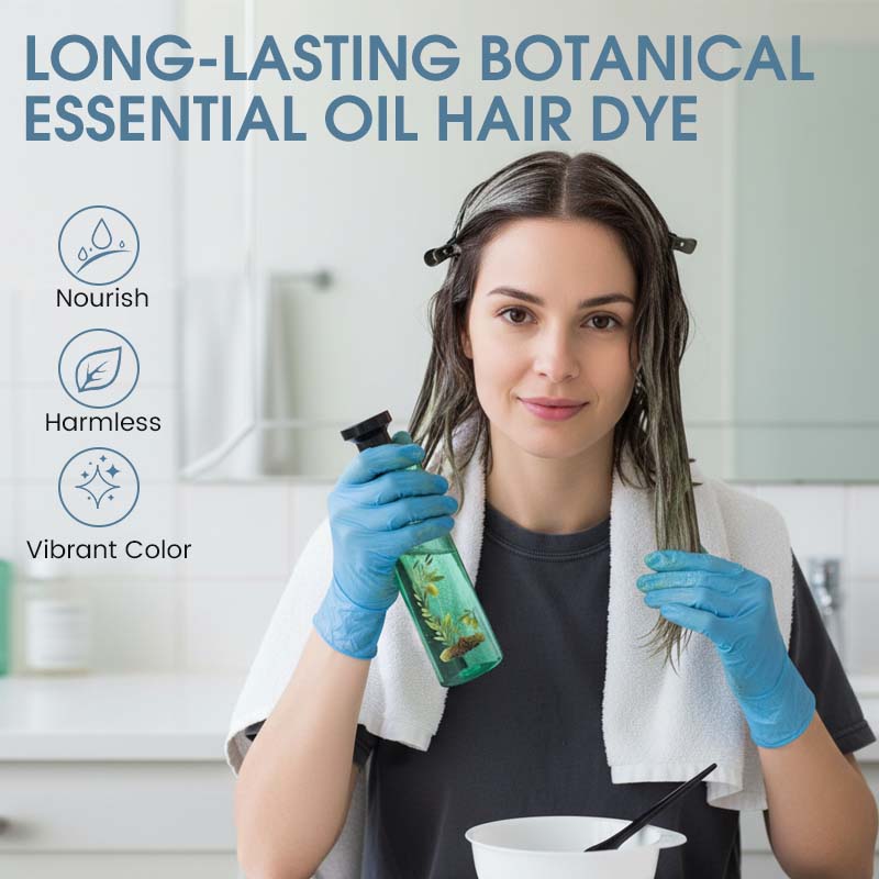 Langlebige Haarfarbe mit ätherischen Pflanzenölen