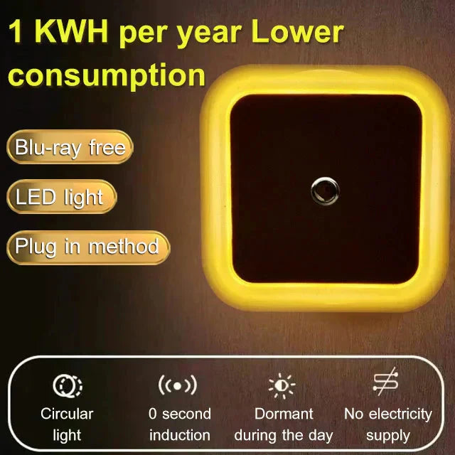💘 Valentinstagsangebot: 50% Rabatt!✨ LED-Smart-Nachtlicht mit Lichtsensor – Automatisch & energiesparend | Sanftes, augenfreundliches Licht!