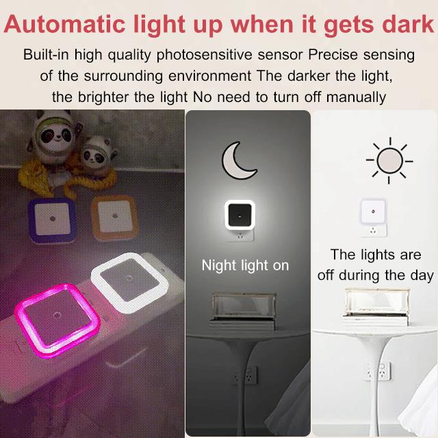 💘 Valentinstagsangebot: 50% Rabatt!✨ LED-Smart-Nachtlicht mit Lichtsensor – Automatisch & energiesparend | Sanftes, augenfreundliches Licht!