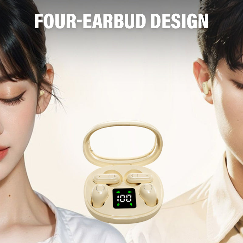 🔥LETZTER TAG DES AUSVERKAUFS – 52% RABATT🎁Drahtloses Bluetooth-Headset für zwei Geräte mit LED-Ladeetui