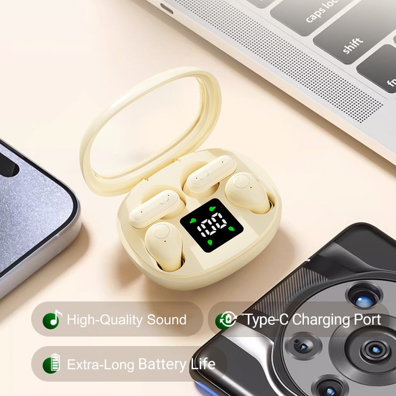 🔥LETZTER TAG DES AUSVERKAUFS – 52% RABATT🎁Drahtloses Bluetooth-Headset für zwei Geräte mit LED-Ladeetui