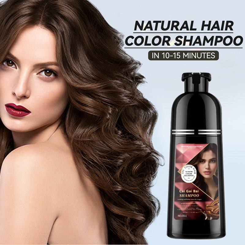 🍎 JETZT 50 % RABATT!✨3-in-1 Haarfärbe-Shampoo, Pflanzenextrakte für leuchtende