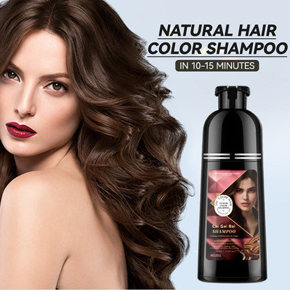 🍎 JETZT 50 % RABATT!✨3-in-1 Haarfärbe-Shampoo, Pflanzenextrakte für leuchtende