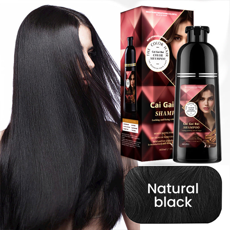 🍎 JETZT 50 % RABATT!✨3-in-1 Haarfärbe-Shampoo, Pflanzenextrakte für leuchtende