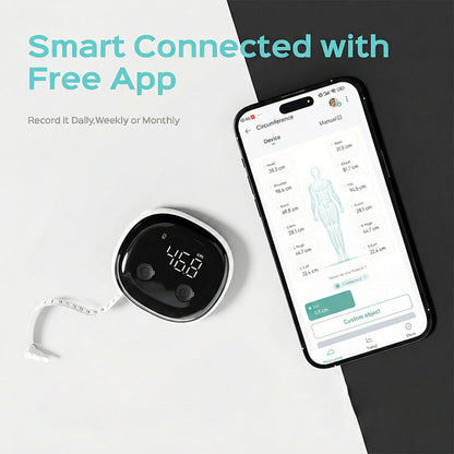 Smart Ruler-Körpermaßband, LED-HD-Vollbild-Fitnessgerät, Fitdays-APP-kompatibel