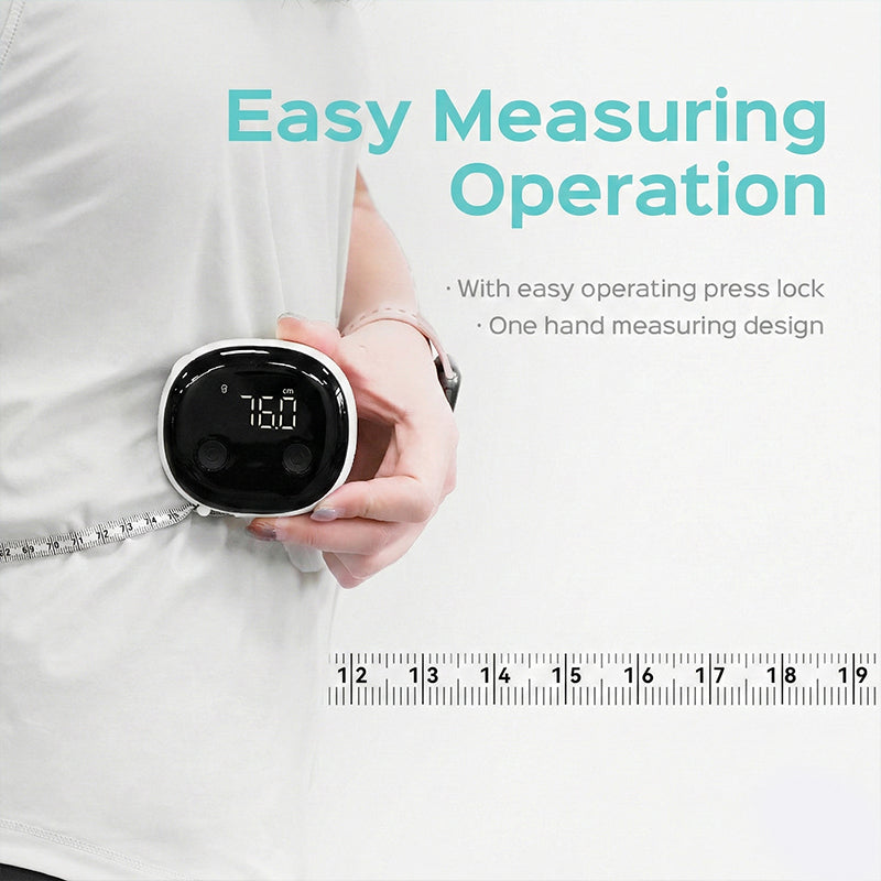 Smart Ruler-Körpermaßband, LED-HD-Vollbild-Fitnessgerät, Fitdays-APP-kompatibel