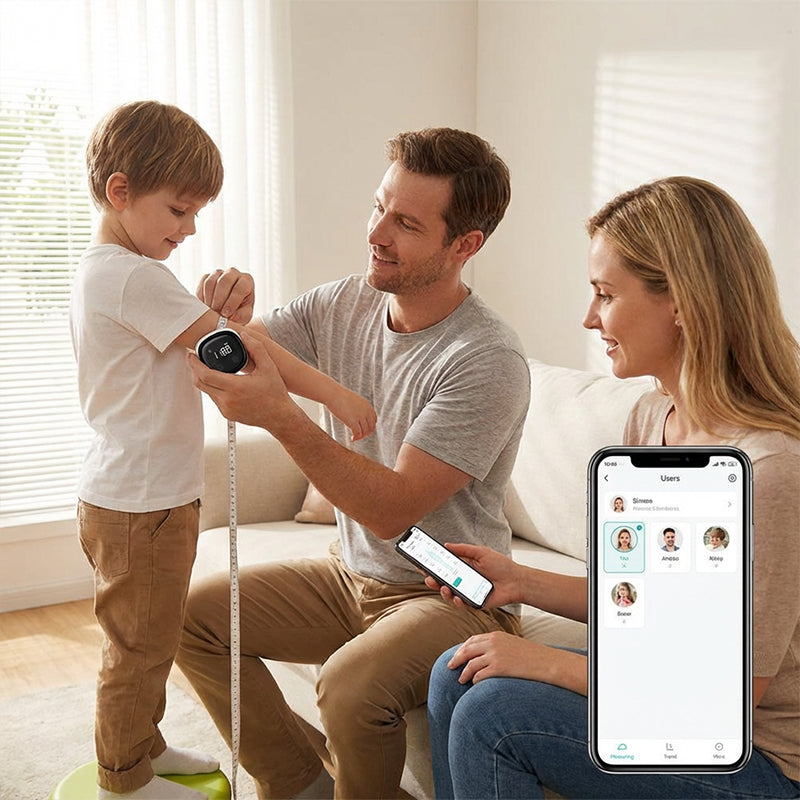 Smart Ruler-Körpermaßband, LED-HD-Vollbild-Fitnessgerät, Fitdays-APP-kompatibel