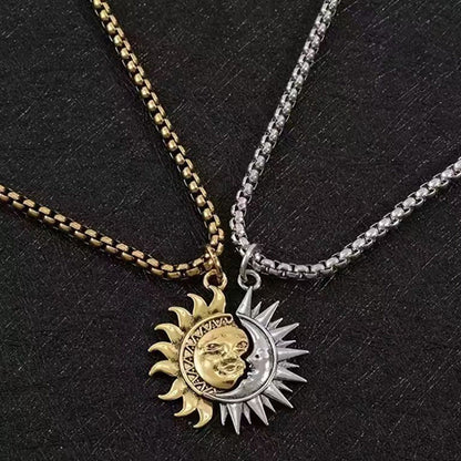 🌞 50 % Rabatt! 🌙 Sonne-Mond-Anhänger-Set – Symbolträchtiger Schmuck mit asymmetrischem Design, das perfekte Geschenk für Partner oder Freunde ✨