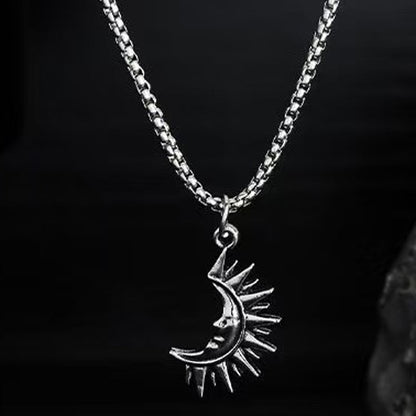 🌞 50 % Rabatt! 🌙 Sonne-Mond-Anhänger-Set – Symbolträchtiger Schmuck mit asymmetrischem Design, das perfekte Geschenk für Partner oder Freunde ✨