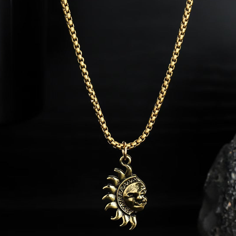 🌞 50 % Rabatt! 🌙 Sonne-Mond-Anhänger-Set – Symbolträchtiger Schmuck mit asymmetrischem Design, das perfekte Geschenk für Partner oder Freunde ✨