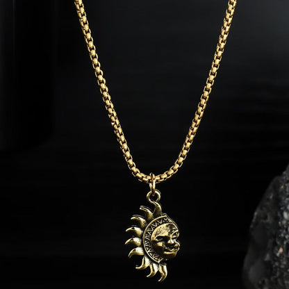 🌞 50 % Rabatt! 🌙 Sonne-Mond-Anhänger-Set – Symbolträchtiger Schmuck mit asymmetrischem Design, das perfekte Geschenk für Partner oder Freunde ✨