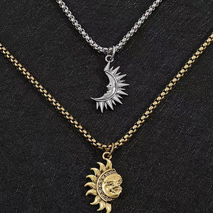 🌞 50 % Rabatt! 🌙 Sonne-Mond-Anhänger-Set – Symbolträchtiger Schmuck mit asymmetrischem Design, das perfekte Geschenk für Partner oder Freunde ✨