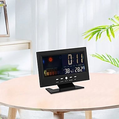 50% Rabatt🔥Digitaler LED-Temperatur- und Luftfeuchtigkeitsmonitor, Wettervorhersage, LED-Tischwecker
