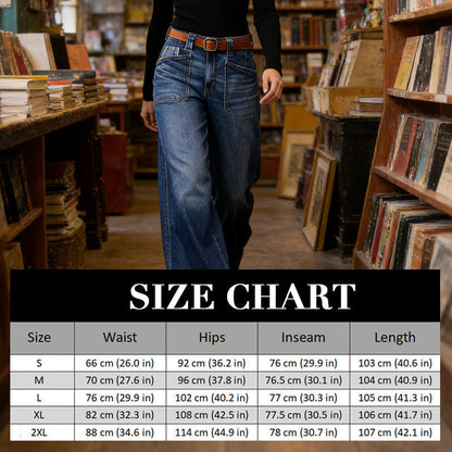 🔥Solange der Vorrat reicht 50 % Rabatt!🎉Damenjeans mit hoher Taille und weitem Bein