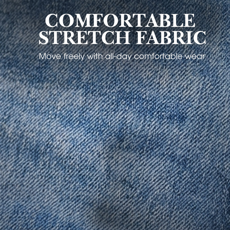 👖 48% RABATT! 🔥 Damenjeans mit Hoher Taille & Geradem Bein aus Stretchmaterial – Figurbetont, Bequem & Vielseitiger Alltagslook 💙