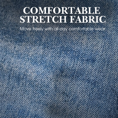 👖 48% RABATT! 🔥 Damenjeans mit Hoher Taille & Geradem Bein aus Stretchmaterial – Figurbetont, Bequem & Vielseitiger Alltagslook 💙