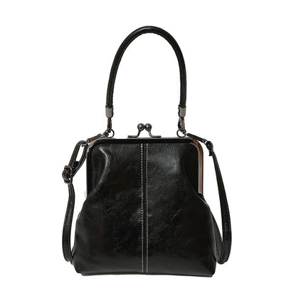👜 54% Rabatt! Vintage-Wachsledertasche – als Hand- & Umhängetasche | Gut organisiertes Innenfach | Vielseitige Damentasche ✨