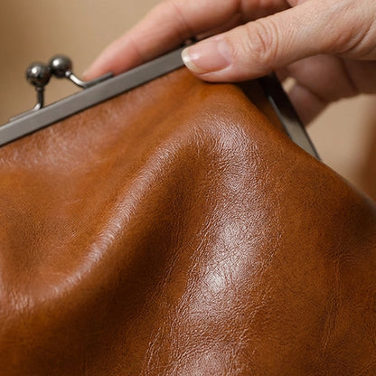 👜 54% Rabatt! Vintage-Wachsledertasche – als Hand- & Umhängetasche | Gut organisiertes Innenfach | Vielseitige Damentasche ✨