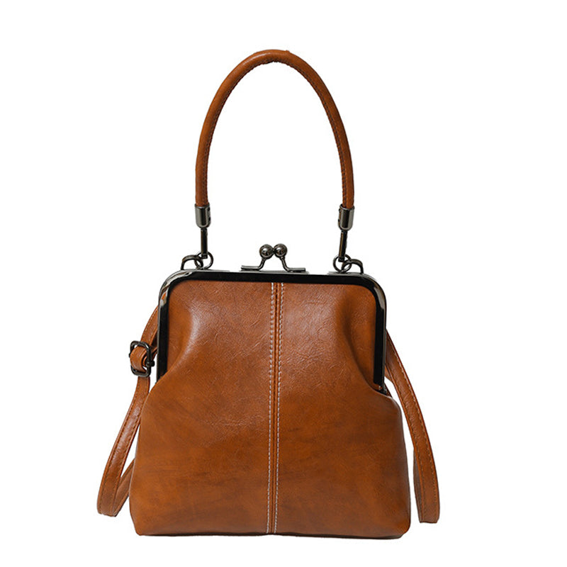👜 54% Rabatt! Vintage-Wachsledertasche – als Hand- & Umhängetasche | Gut organisiertes Innenfach | Vielseitige Damentasche ✨