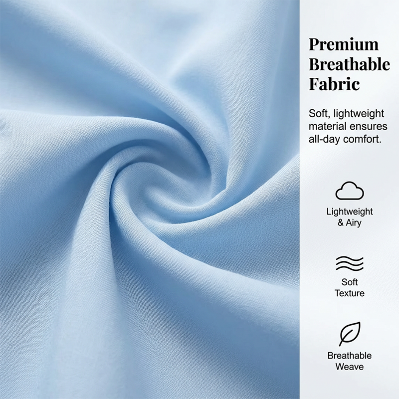 Oversized-Minikleid für Damen mit Knopfleiste und Rüschen am Saum