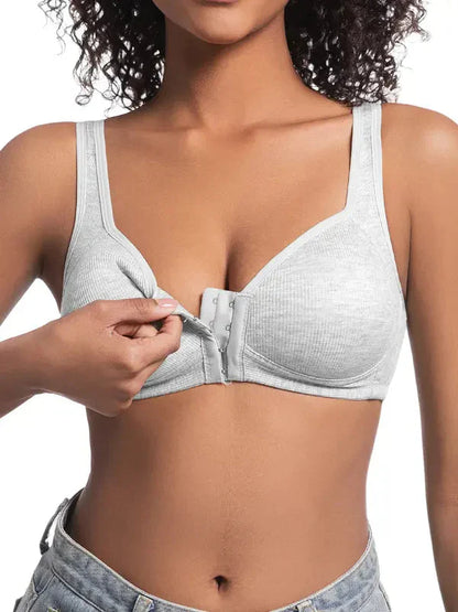 ✨ 2+1 gratis 🔥 – Verstellbarer Push-Up-BH mit Vorderverschluss & bügellos – Null Druck