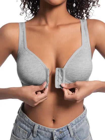 ✨ 2+1 gratis 🔥 – Verstellbarer Push-Up-BH mit Vorderverschluss & bügellos – Null Druck