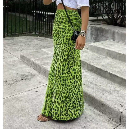🐆 50% Rabatt! Damen Leopardenrock mit hoher Taille und Fischschwanzschnitt – leicht & knitterarm | vielseitig & beinverlängernd ✨