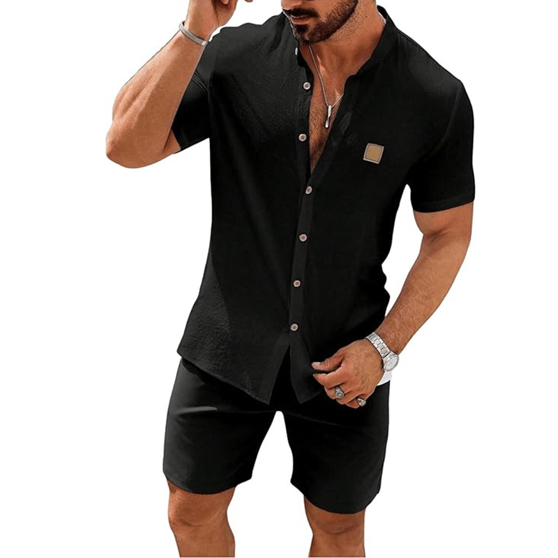 👔 LIMITIERTES ANGEBOT: 56% RABATT! ☀️ Stehkragen-Kurzarmhemd für Herren – Atmungsaktiv, Lockere Passform & Vielseitig ✨