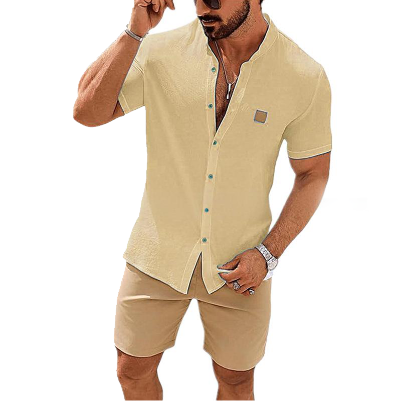👔 LIMITIERTES ANGEBOT: 56% RABATT! ☀️ Stehkragen-Kurzarmhemd für Herren – Atmungsaktiv, Lockere Passform & Vielseitig ✨