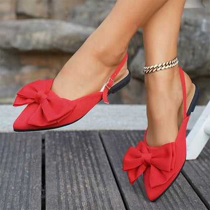 🔥 50 % Rabatt! 👡 Damen Ballerinas – klassische Spitze, Schleifenverzierung, bequemer 1 cm Absatz 💫 | Rutschfest & bequem – ideal für lange Arbeitstage 🏃‍♀️