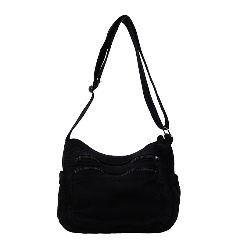 ✨Limited Offer: 64% Rabatt! 🕒Canvas-Tasche mit mehreren Fächern 🎒 Leicht und strapazierfähig, verstellbarer Schultergurt, kann als Schulter- oder Umhängetasche getragen werden 👜