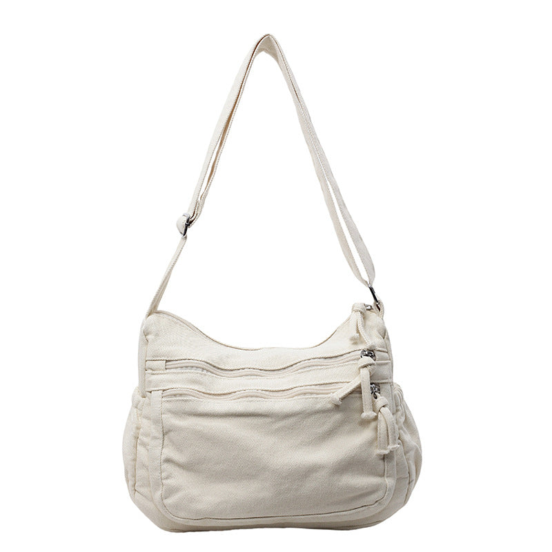 ✨Limited Offer: 64% Rabatt! 🕒Canvas-Tasche mit mehreren Fächern 🎒 Leicht und strapazierfähig, verstellbarer Schultergurt, kann als Schulter- oder Umhängetasche getragen werden 👜