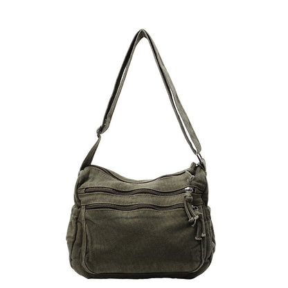 ✨Limited Offer: 64% Rabatt! 🕒Canvas-Tasche mit mehreren Fächern 🎒 Leicht und strapazierfähig, verstellbarer Schultergurt, kann als Schulter- oder Umhängetasche getragen werden 👜