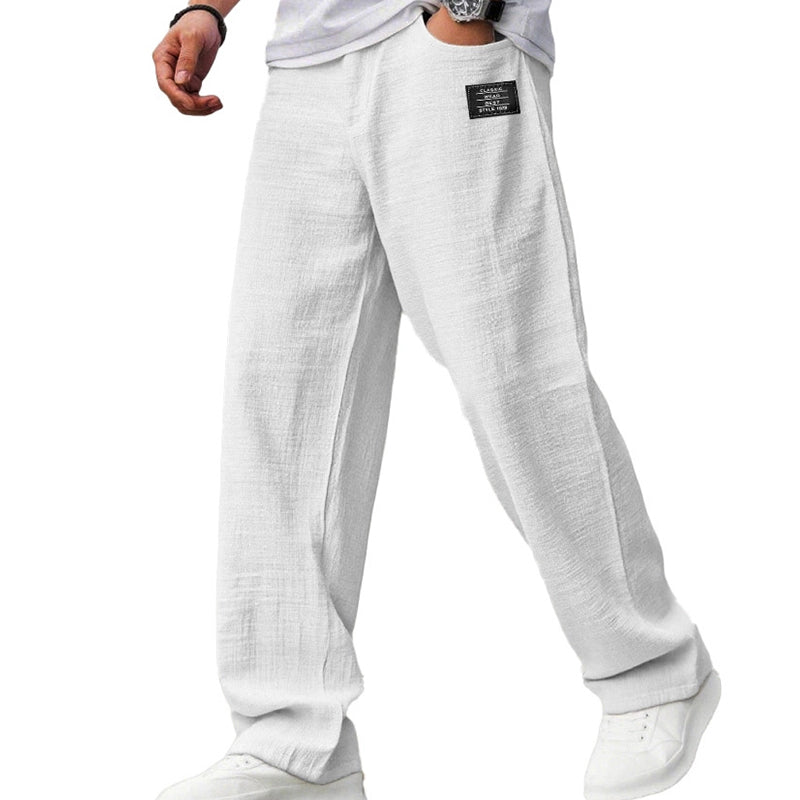 🌞 Frühling/Sommer Essential: Leichte Baumwoll-Leinen-Hose für Herren – Atmungsaktiv, bequem & stilvoll 👖✨
