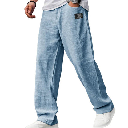 🌞 Frühling/Sommer Essential: Leichte Baumwoll-Leinen-Hose für Herren – Atmungsaktiv, bequem & stilvoll 👖✨