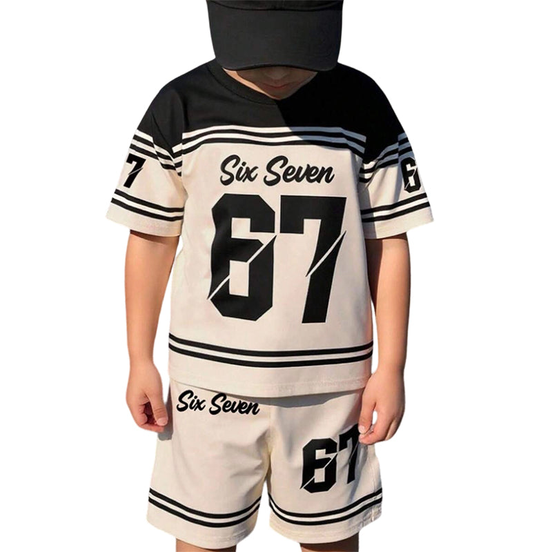 ⏳ 50% RABATT! 💥 3D-Print T-Shirt & Shorts Set für Jungen – Atmungsaktiv, Knallige Drucke & Robuster Komfort