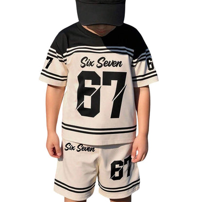 ⏳ 50% RABATT! 💥 3D-Print T-Shirt & Shorts Set für Jungen – Atmungsaktiv, Knallige Drucke & Robuster Komfort