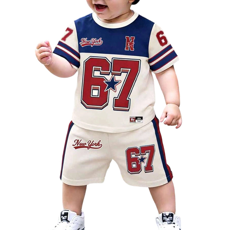 ⏳ 50% RABATT! 💥 3D-Print T-Shirt & Shorts Set für Jungen – Atmungsaktiv, Knallige Drucke & Robuster Komfort