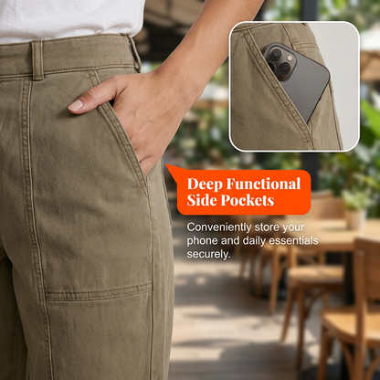 ✨ 【Neuheiten 2026】High-Waist Utility-Hose für Damen ✨ Schmal zulaufend & Modern geschnitten 🩳 Trendig & Bequem!