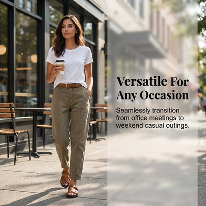 ✨ 【Neuheiten 2026】High-Waist Utility-Hose für Damen ✨ Schmal zulaufend & Modern geschnitten 🩳 Trendig & Bequem!