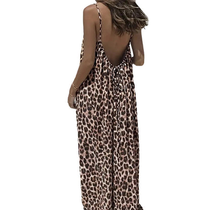 Sommerliches, rückenfreies Maxikleid mit Spaghettiträgern für Damen