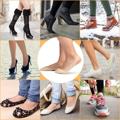 Nur 2,30€ pro Paar! 🧦 Silikon-Antirutschsocken – Vorfußpolsterung 🦶, ideal für Schuhe ohne Fersenriemen 👡, unsichtbarer Halt 🔒✨