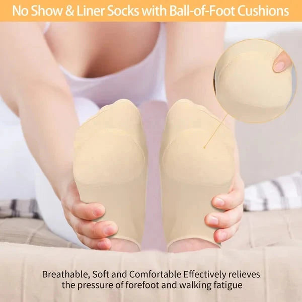 Nur 2,30€ pro Paar! 🧦 Silikon-Antirutschsocken – Vorfußpolsterung 🦶, ideal für Schuhe ohne Fersenriemen 👡, unsichtbarer Halt 🔒✨
