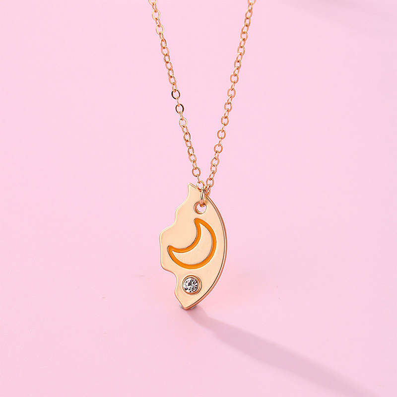 ⏰ Limitiertes Angebot! 💎 3-teiliges Freundschaftsketten-Set – Sonne, Mond & Sterne Design 🌞🌙✨ | Kristallbesatz 💎 – Zinklegierung 🛡️